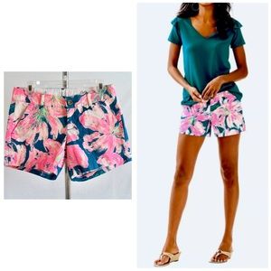 Lilly Pulitzer The Callahan 5” Short Teal Pink 27w